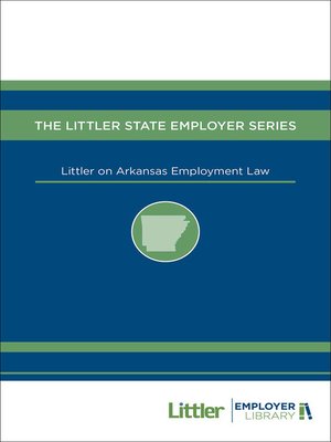 cover image of Littler on Arkansas Employment Law